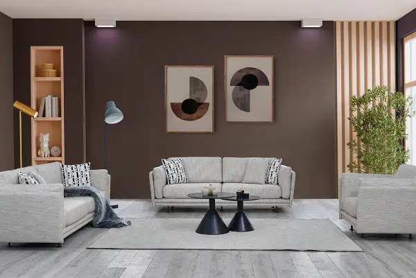 Hermes Beyaz Koltuk Takımı
